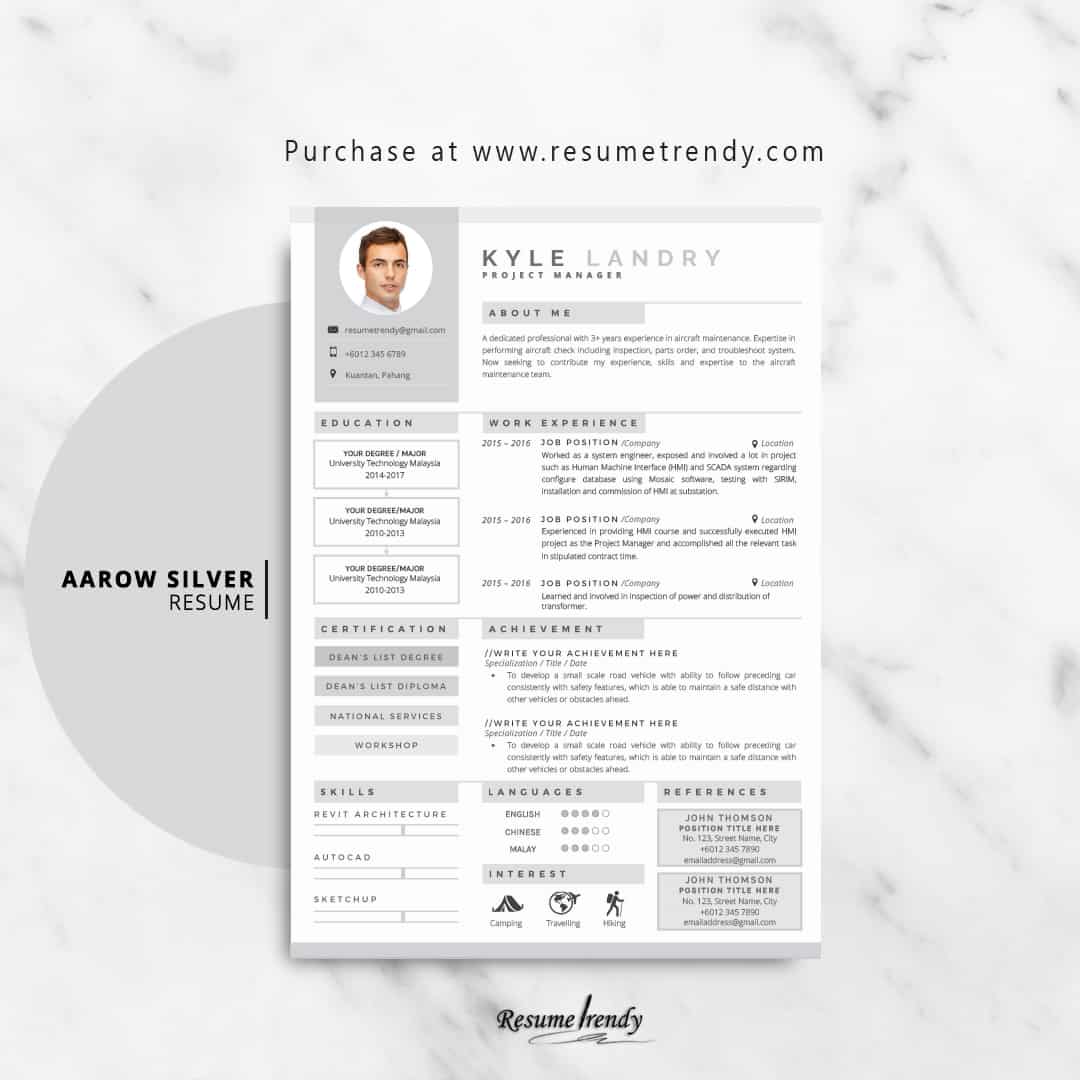 Resume-Template-Aarow-Silver-2018